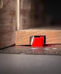 Undersized Plywood Router Bit Set, Three-Piece, 1/4 Inch Shank, showing true thickness bit cutting plywood joint