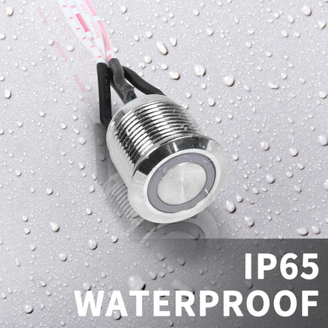 IP65 waterproof feature of 16mm Chassis Push Button Power Switch With LED For ATX PC DIY Build