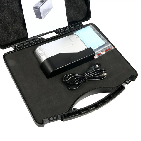 Self Calibrating Surface Gloss Meter With 0 To 200 GU Range Easy Two Button Operation Smart Calibration System in case