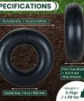 Two Pack Heavy Duty Inner Tubes For 18x6.50-8 Through 20x10-8 With TR13 Straight Valve Stem Universal Fit Tire Tubes size and specifications