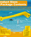 Floating Prop Wrench And Prop Stop Kit For All Outboard And Stern Drive Boats, 1-1/16 Inch Polymer Tool dimensions image