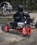 Electric Go Kart For Adults And Kids With 48V 2000W Motor Delivers 12 To 31 MPH Gnarly Off Road Thrills On 6 Inch All Terrain Tires