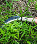 Go-To 6.7 Inch Japanese Serrated Garden Sickle With Razor Sharp Carbon Steel Blade For Harvesting And Weeding Made In Japan