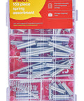 Metal Spring Assortment Kit With Compression And Extension Springs, 150 Piece Set, Includes Durable Storage Case close-up