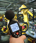 SoniChek PRO Professional Decibel Meter For Accurate AC Weighted Sound Readouts, 30 To 130 dB Range, 31.5 Hz To 8 kHz Frequency, IEC651 Type 2 ANSI S1.4 Type 2 Compliance, Fast And Slow Responses, Analog Output, Bar Graph, Max Hold in factory with robots