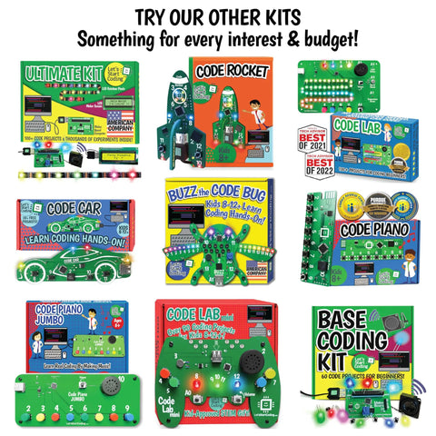 STEM Coding Toy For Kids And Teens Learn Real C Plus Plus Skills With A Built In Speaker And Arcade Style Buttons Over Twenty Online Projects Right Out of the Box, Code Piano Jumbo kit