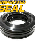 Premium Washing Machine Tub Rebuild Kit For Part 8545956 featuring heavy duty spring loaded seal, durable black rubber material.