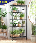 Five Tier Adjustable Narrow Storage Shelves For Kitchen, Heavy Duty Metal Rack With 1010 Lbs Load Capacity, Anti-Wobble Stability, Durable Pantry Organizer For Cabinets And Countertop Organization, Space Saver in sun room