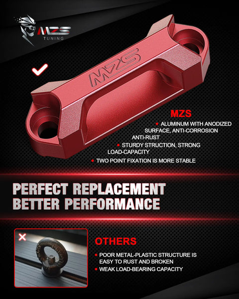 Built Tough T Track Tie Down Anchors For Truck Bed Rails And Tonneau Covers Rock Solid T Slot Cleats Made From 6061 Aluminum In Red