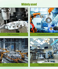 Collage of various CNC machines and industrial automation scenes illustrating uses for Beefy Integrated Nema 23 Closed-Loop Stepper Motor.