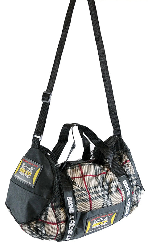 Breathable Mesh Gear Bag Built Heavy Duty For Gym Beach Swim Scuba Sports Dive And Outdoor Use with shoulder strap and plaid inside