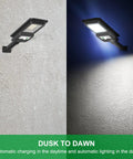 Solar Powered Motion Sensor Flood Light 1000LM 156 LEDs Waterproof Outdoor Security Lighting For Yard, Garden, Fence