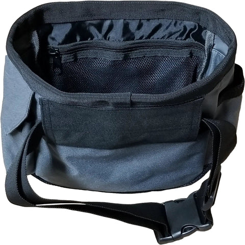 Ultimate Metal Detecting Finds Pouch With Reinforced Opening Durable Canvas Carrier Showing Interior Mesh Zipper Pocket