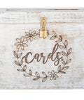Real Deal Solid Wood Wedding Card Box With Tight Lock And Wide Opening To Bag Every Last One Of Those Sweet Guest Envelopes Clean Rustic Vibe Built Strong For Big Day Gatherings Or Bridal Showers Here. White wood card box with floral design and secure lock.