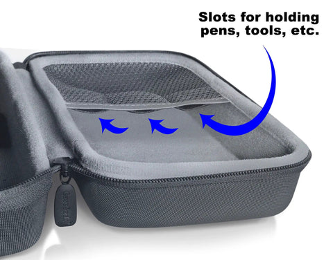 Durable Carry Case For Circuit Breaker Finder Kit With ET310 AC Finder, GFCI Outlet Tester, RT310 Receptacle Kit open with slots