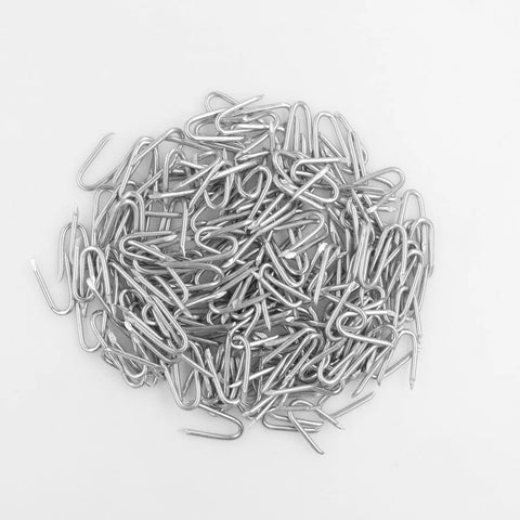 Steel Wire Fencing Staples 200 Pcs Galvanized U Shaped Fasteners Nails For Wire Mesh And Woven Fencing, Durable Carbon Steel U Nails