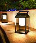 Solar Outdoor Lantern Led Portable Table Lamp With USB And Solar Charging 35W 3000K Warm Glow IP44 Waterproof Cordless Touch Control