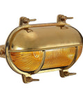 Nautical Brass Bulkhead Wall Light Lampshade Only For Indoor Outdoor Use IP65 Waterproof E27 Ready Old School Vintage Industrial Sconce