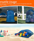 Heavy Duty Diamond Mesh Laundry Bag 24x36 Inches Breathable Tough As Nails Tear Resistant Delicates Organizer Blue Prop 65