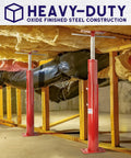 Beefy Basement Floor Jack 19 To 36 Inch Adjustable Support Beam Post under cellar ceiling during renovation