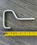 Heat Deflector Handle For Outdoor Stoves Easy Install Keeps Your Hands Safe From Soot Durable Silver Finish Made In USA with measurement