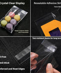 Self Sealing 4x6 Cellophane Bags For Cookies And Treats Pack Of 200 showing clear design, resealable strip, and reinforced edges
