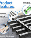 Heavy Duty 316 Stainless Steel Upholstery Staples, 22 Gauge 71 Series Tacker Nails showcasing sharp points and glossy finish.