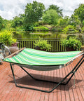 Heavy Duty Steel Hammock Stand For Indoor And Outdoor Use Yard Ready Fits 9 To 13 Foot Hammocks With 450 Pound Capacity