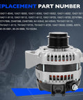 Beefed Up 150 Amp Alternator Replacement For 2014 Through 2019 Silverado Sierra 1500 2500 3500 HD, side view