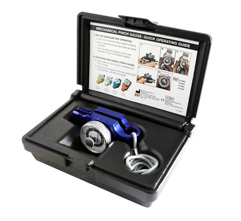 Pinch Strength Gauge For Hands With 30 Lb Capacity Measures Tip Key And Palmar Pinch Strength In Pounds And Kilograms Lightweight Blue Anodized Aluminum Tool For Rehab Fitness And Occupational Therapy in case