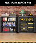 36 Inch Locking Metal Storage File Cabinet With Doors And Shelves For Office Home Gym School Kitchen Black The Workhorse For Secure Lockable Storage Of Documents And Supplies Durable Heavy Duty Steel Build