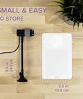 250x USB Digital Microscope With Flexible Arm Stand, 2MP Micro Camera, Handheld USB And USB C, Compatible With Windows Mac ChromeOS Linux Android iPad, Ideal For Electronics Soldering And Coin Microinspections. Small foldable microscope with base and ruler
