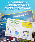 Instruction mats for All In One Mega Science Lab Kit For Kids With 75 Easy Experiments Earth Science Chemistry Set And Magic STEM Projects