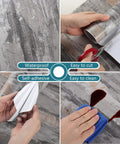 Extra Thick Concrete Wallpaper Peel And Stick Roll 15.7 Inch Wide By 354 Inch Long Waterproof Self Adhesive Cement Texture
