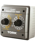 EJWT Tork Percentage Timer Switch For 120 To 240 VAC Input, SPDT Output, featuring dual dial controls for industrial timing automation.