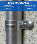 1/4 Inch By 1-1/2 Inch Stainless Hammer Drive Nail In Concrete Anchor With 304 Stainless Steel Nail, Mushroom Head Anchor For Concrete Block And Brick, Corrosion Resistant Zamac Alloy Body, Ideal For Roof Flashing And Electrical Fixtures, 100 Per Box