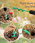 Garden Auger Drill Bit Set For Cordless Drills 2 Pack Bulb Planter Spiral Auger Tool for planting in soil with flowers and drill