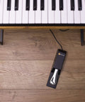 Universal Sustain Pedal With Piano Style Action For MIDI Keyboards And Digital Pianos Heavy Duty Chrome Foot Pedal