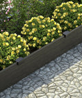 Metal Landscape Edging Stakes Kit With Twenty Pieces Eight And A Half Inch Garden Anchors used in flower bed