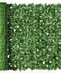 Artificial Ivy Privacy Fence Screen 120 By 40 Inches Looks Realistic Green Wall rolled and spread out