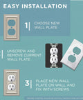 Installation steps for Wood Square 3 Pack Decorative Light Switch Covers And Wall Plates In Unfinished Wood 1-Gang Set W10393V-UN-C.