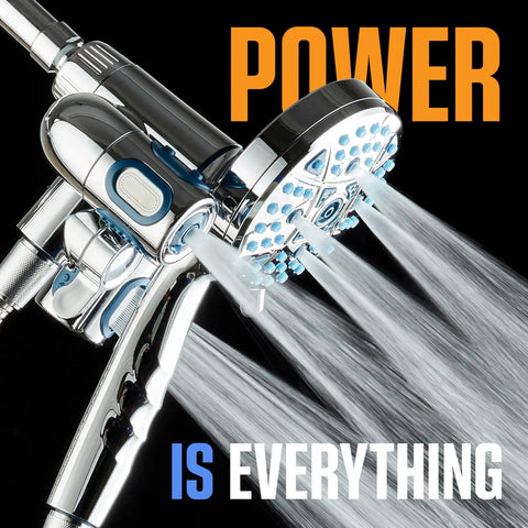 Premium High Pressure Shower Head Combo With Multi Mode Settings And Slick Chrome Finish For Killer Spray Power Plus Hydro Jet Arms To Elevate Your Daily Routine Into A Top Notch Home Spa Setup Providing Solid Coverage Whenever You Flip The Valve