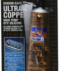 12 Pack Ultra Copper Maximum Temperature RTV Silicone Gasket Maker 3 Oz Tube in retail packaging
