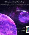 7.9 Inch Large Moon Lamp With Galaxy Starry Surface, 16 Color Modes, Remote Control, Night Light for Bedrooms