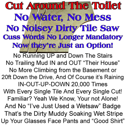 Hand Held Ceramic Tile Cutter With Replaceable Carbide Wheel For Curves And Straight Lines Cuts Around Toilets And Fixtures