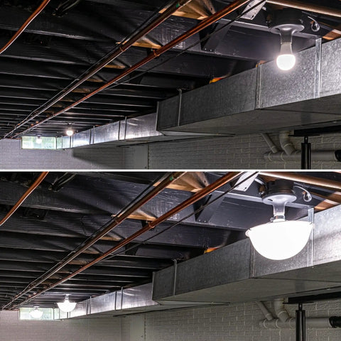 Clip On Ceiling Light Cover That Hides Exposed Bulbs In Seconds Easy No Fuss Fixture Shield For Most Light Fixtures