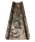 Cast Aluminum Splash Block In Antique Bronze, rust free with turtle and frog designs, fade and crack resistant