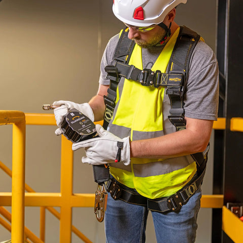 Halo Web Self Retracting Lifeline SRL 11 Foot With Swivel Top Carabiner Included Steel Snap Hook Class 1 ANSI OSHA Compliant Built For Rugged Worksite Safety And Quick Tangle Free Setup