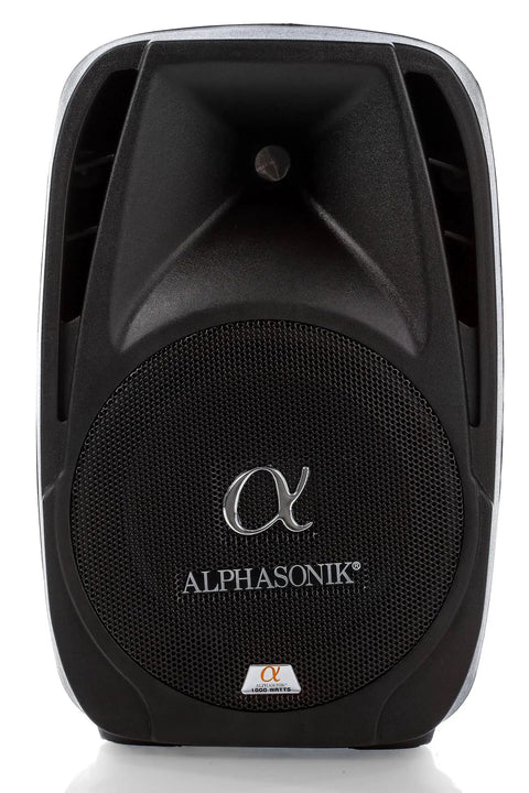 All In One 10 Inch Powered DJ Speaker Pair With 1000W Peak Power Party Ready Pro Bass Amplified PA System Front View