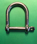 316 Stainless Wide D Shackle Half Inch Marine Grade Not For Overhead Lifting Corrosion Resistant Boat Dock Rigging Hardware Stamped 316 Size For Sailboats Yachts Kayaks And Anchors on green background